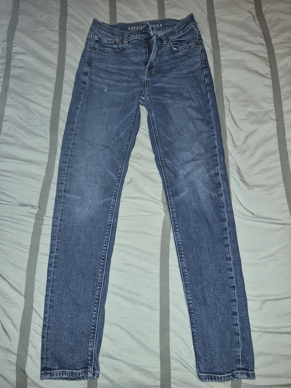 American Eagle Outfitters Women's Dark Blue Skinny Jeans